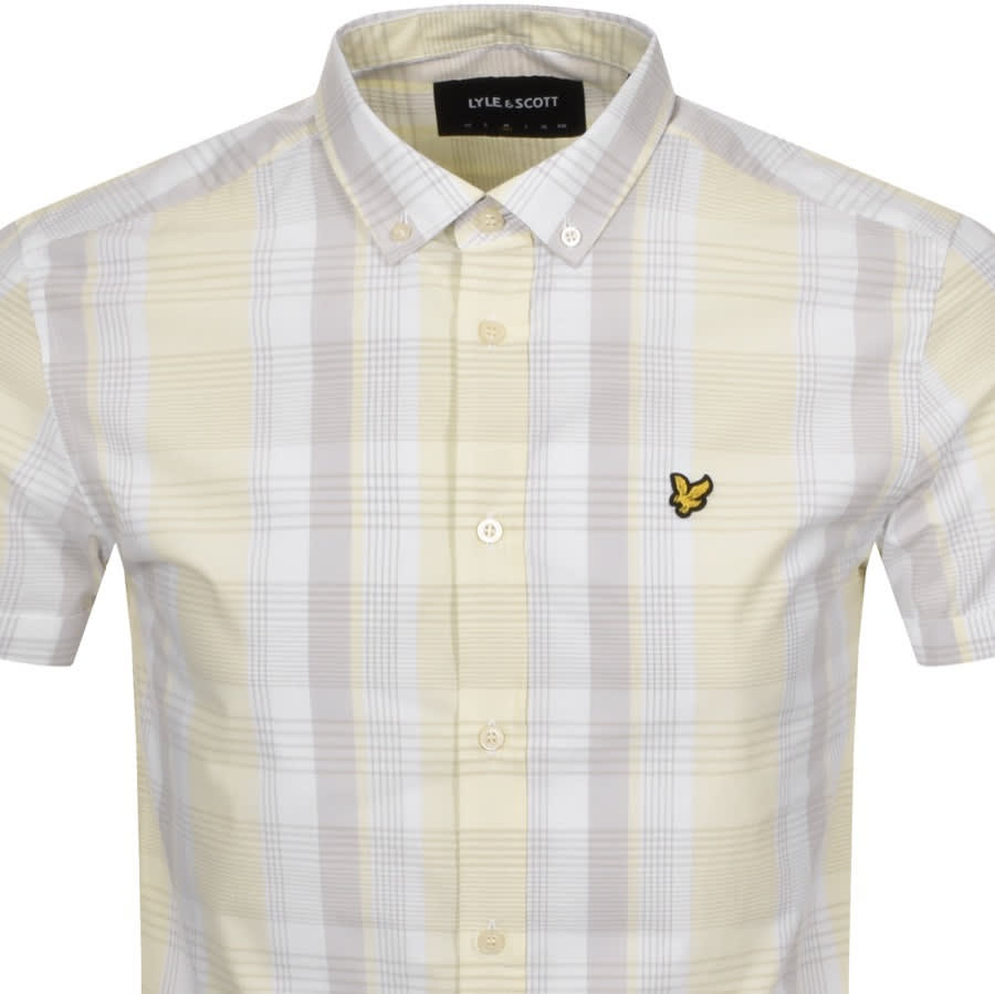 Alternative Image for ProductLyle And Scott Short Sleeved Checked Shirt Yellow2